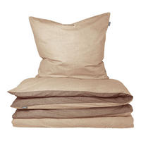 BETTWÄSCHESET Doubleface Renforcé 2-teilig 135x200 cm Sand - Sandfarben, Textil (135/200cm) - SCHIESSER