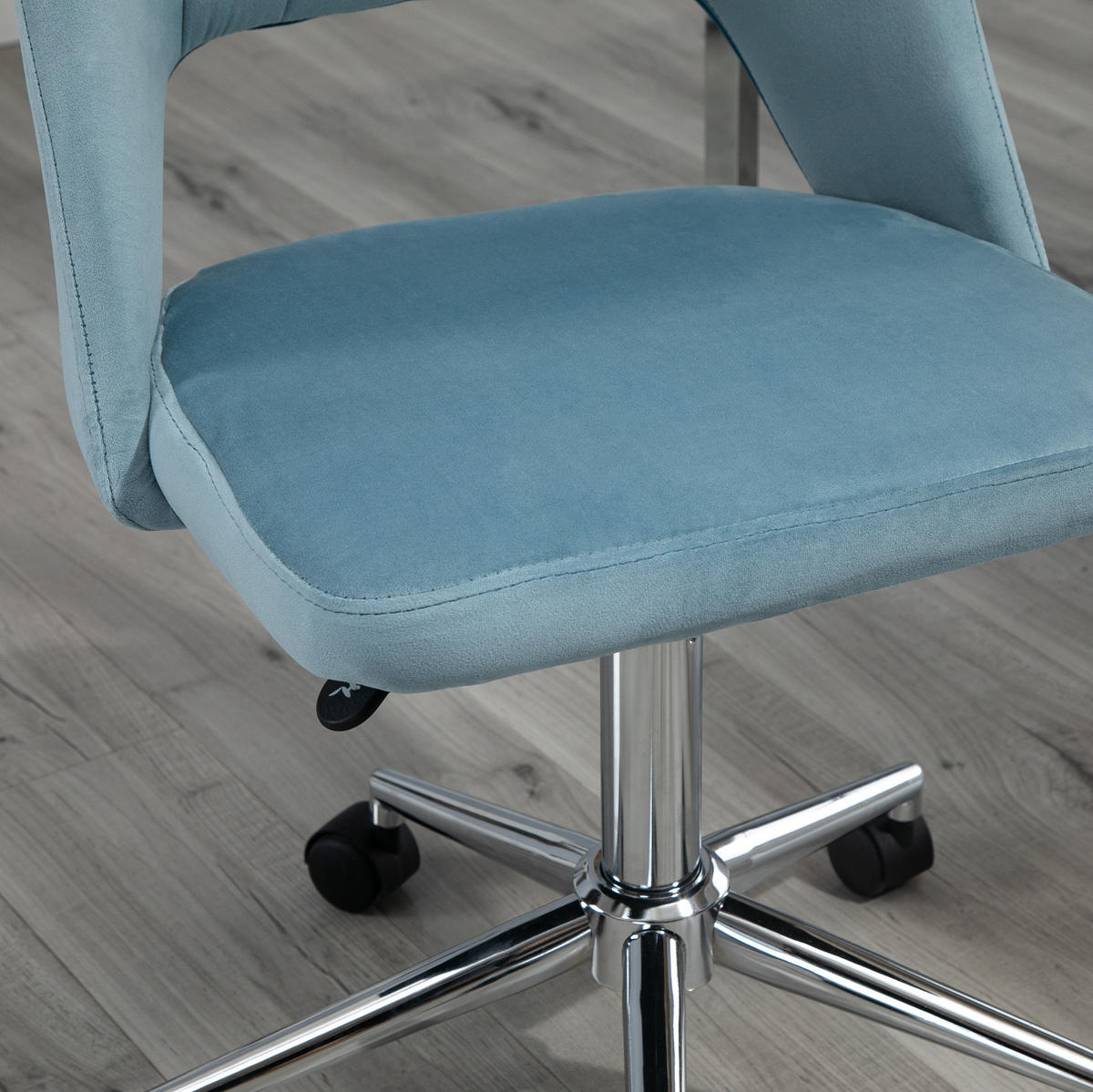 DREHSTUHL 49/79-91/60 cm Blau aus Polyester höhenverstellbar - Blau, Kunststoff (60/91/49cm) - OKMYHOME