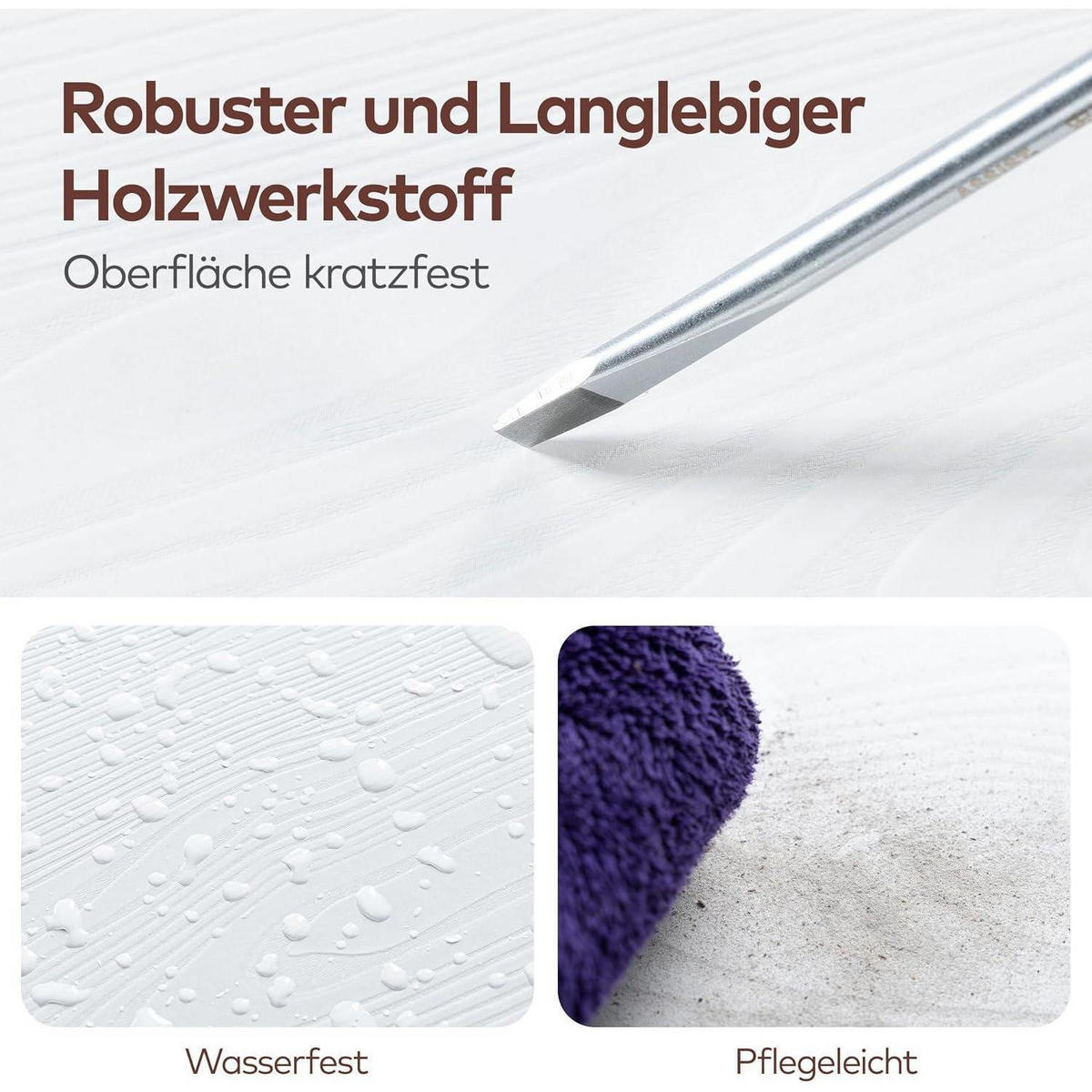BÜCHERREGAL Würfelregal 9 Fächer Weiß 91,2 x 91,4 x 24 cm - Weiß, Holzwerkstoff (91.4/91.2/24cm)