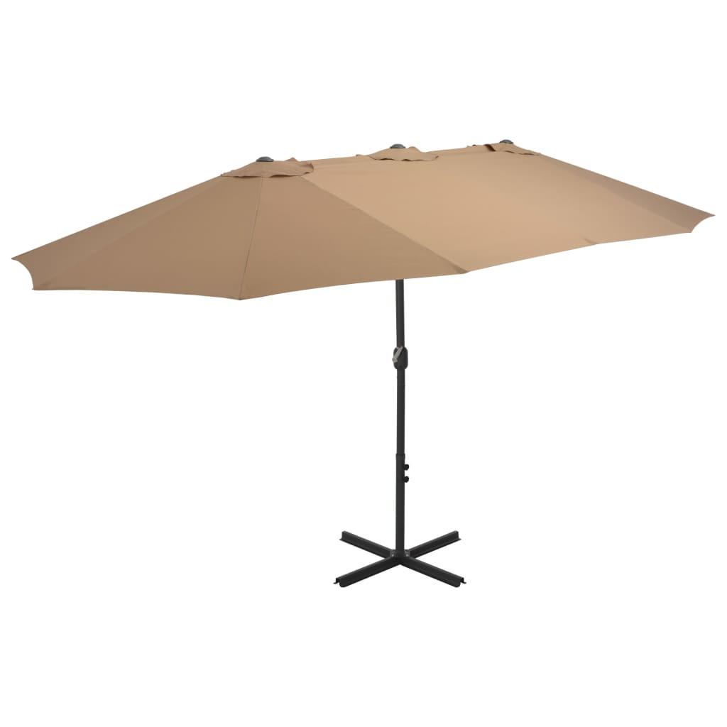 furnicato Sonnenschirm Taupe 270x460 cm