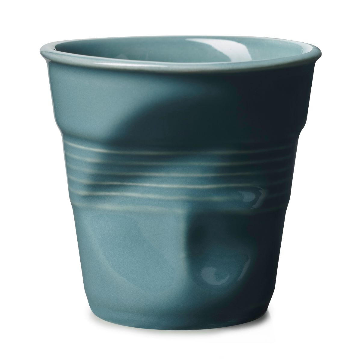 KNICKBECHER Espresso 0,08l Abyssblau - Pastellblau, Keramik (0.08L) - Revol Porcelaine France