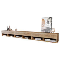 TV-LOWBOARD A300 mit weißer LED Beleuchtung - Braun, Holzwerkstoff (300/32/33cm) - MIRJAN24