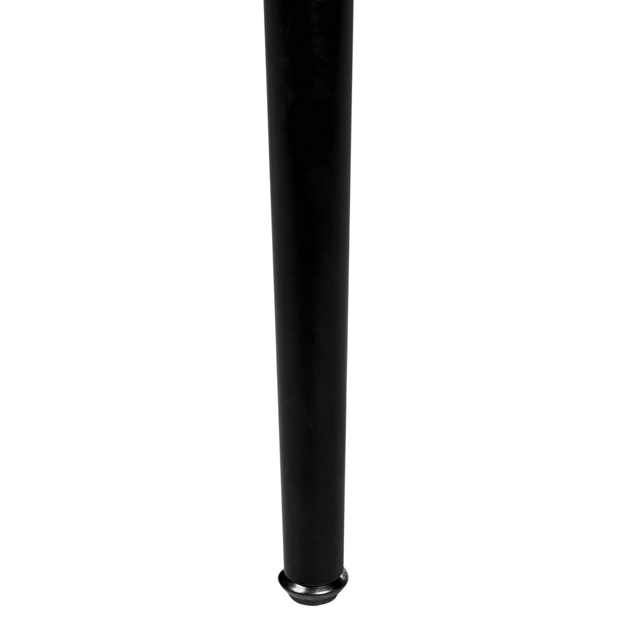 SESSEL Bouclé weiß/schwarz Voss - Schwarz/Weiß, Textil (60/76/52cm) - Beliani