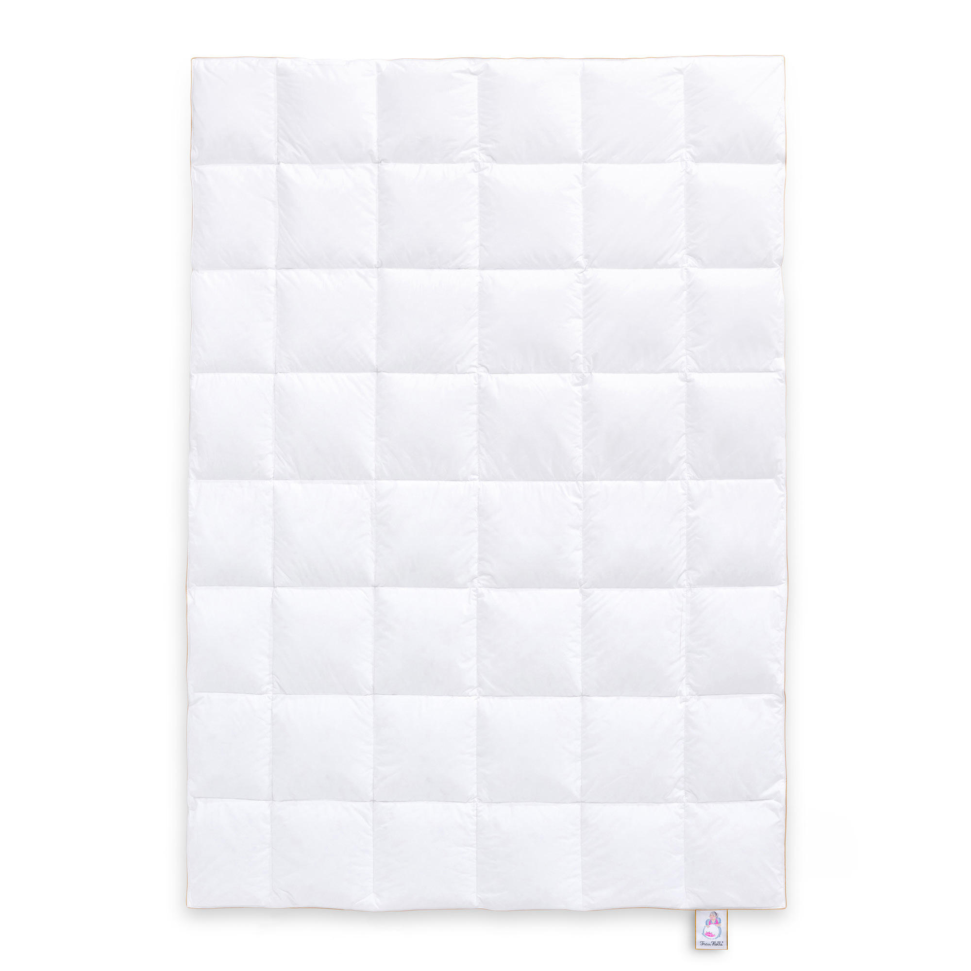 GANZJAHRESBETTDECKE PRIMA Gänsedaunen medium - Weiß, Naturmaterialien/Textil (155/220cm) - Frau Holle