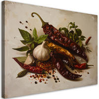 LEINWANDBILD Essen & Trinken 90x60cm - Beige, Textil (90/60cm) - Feeby