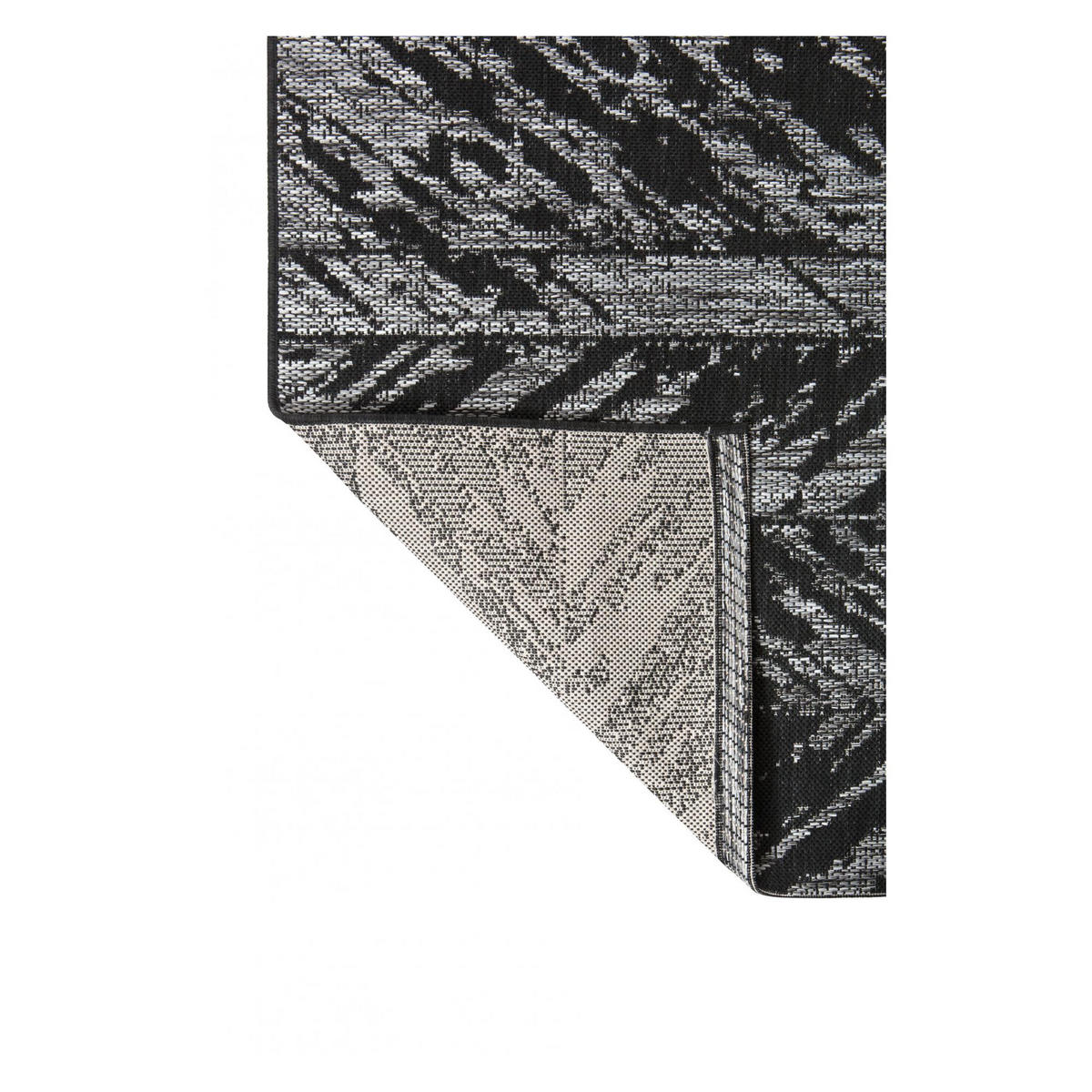 OUTDOOR-TEPPICH Evora schwarz 160 x 230 cm - Schwarz, Textil (230/160cm) - Vivaraise