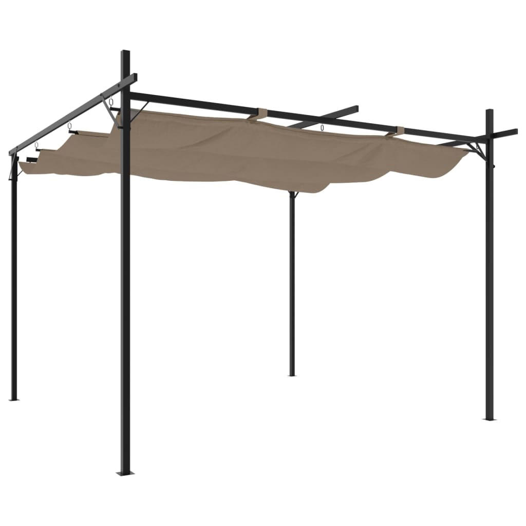 Deluke Terrassenüberdachung Taupe 295x230x292 cm