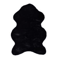 KUNSTFELLTEPPICH Giorgia 60x80 cm - Schwarz, Textil (60/80cm) - Gino Falcone