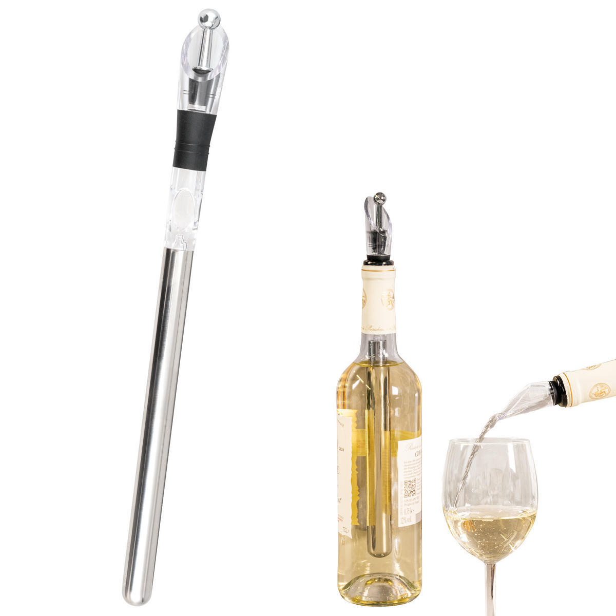 WEIN-AUSGIESSER, transparent - Transparent, Kunststoff (2.5/31.5/2.5cm) - bremermann