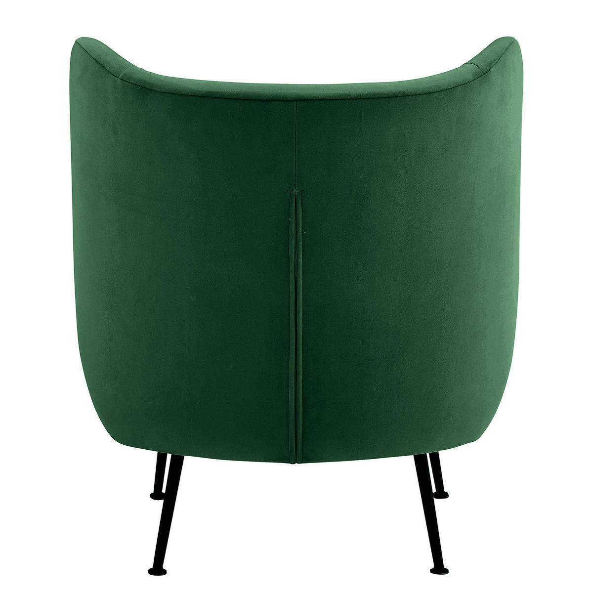 LOUNGESESSEL - Dunkelgrün/Schwarz, Textil/Metall (61/72/71cm) - home24