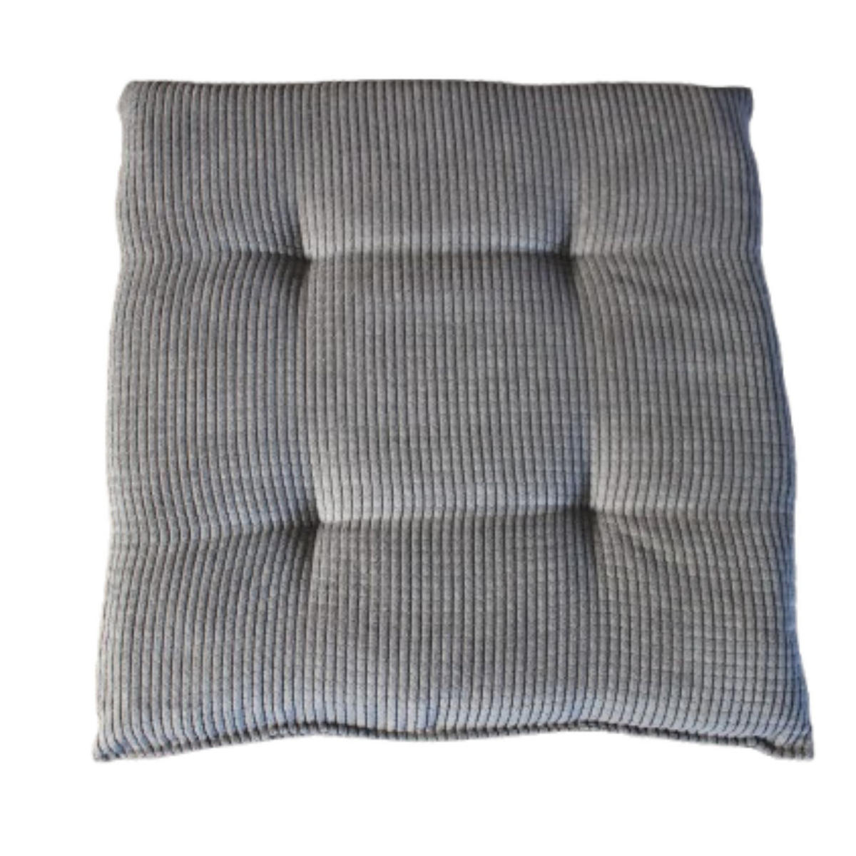 STUHLKISSEN 4er Set New Wave - Platinfarben, Textil (40/40/4cm) - Yve! decoration