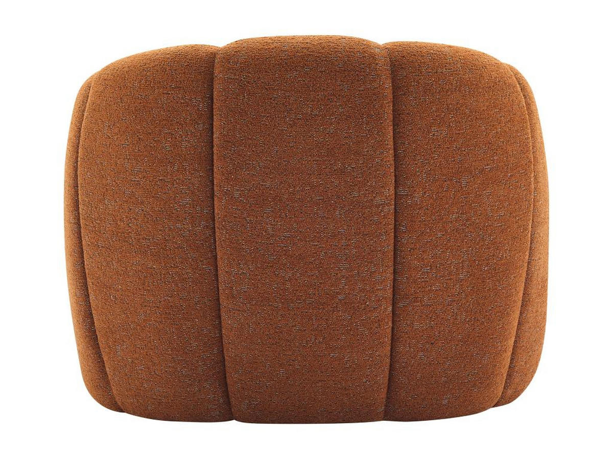MUSCHELSESSEL - Chenille-Stoff - Terracotta - DELIPO - Braun, Textil (76/73/93cm) - Vente-Unique