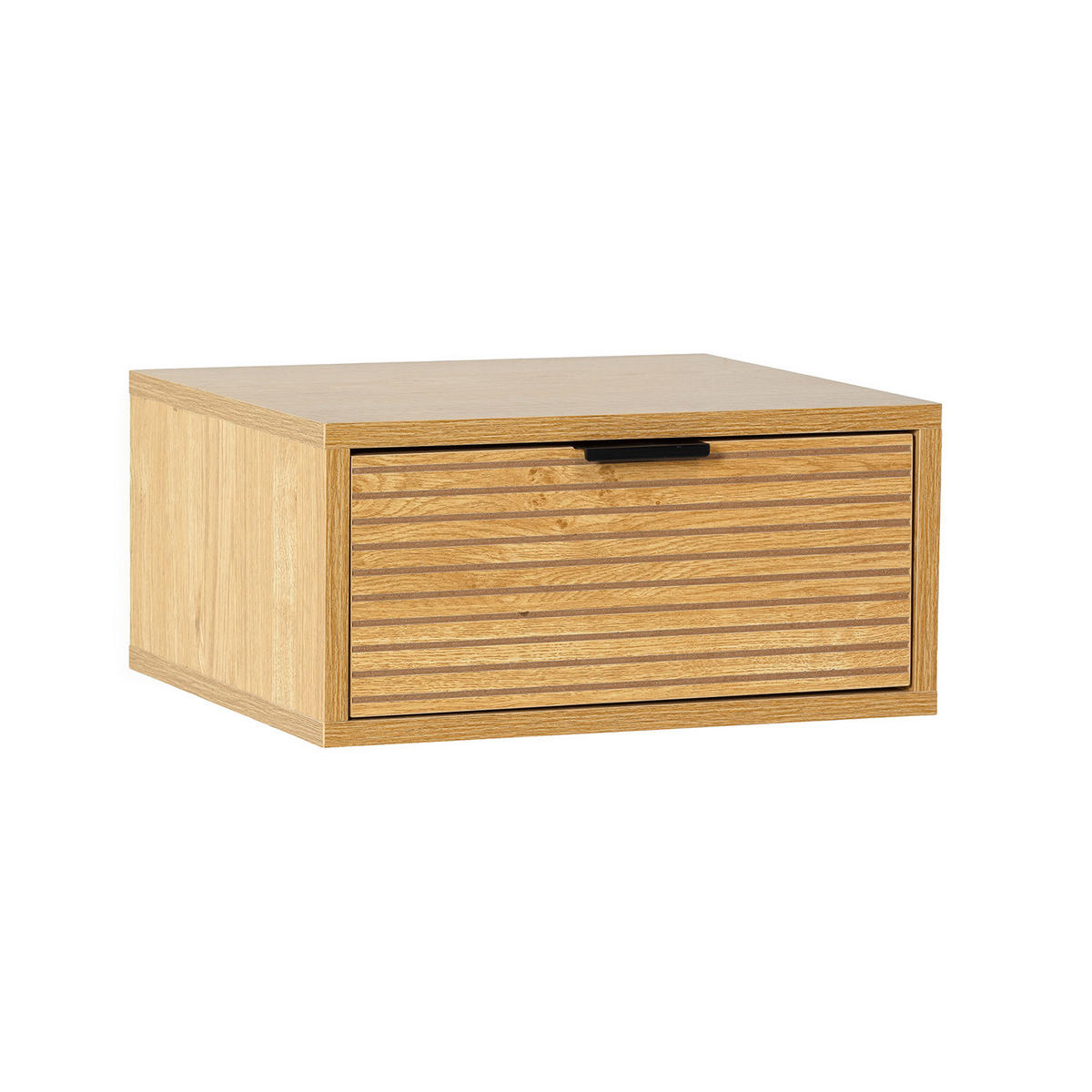 NACHTTISCH schwebender Mónica Eichenfarbe - Honigeiche, Holzwerkstoff (40/19/35cm) - VS Venta-stock