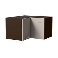 ECKHÄNGESCHRANK Oslo W12/60/36 Lava / Kaschmir Matt 60 / 60 / 36cm - Kaschmir/Dunkelgrau, Holz/Holzwerkstoff (60/36/60cm) - Feldmann-Wohnen