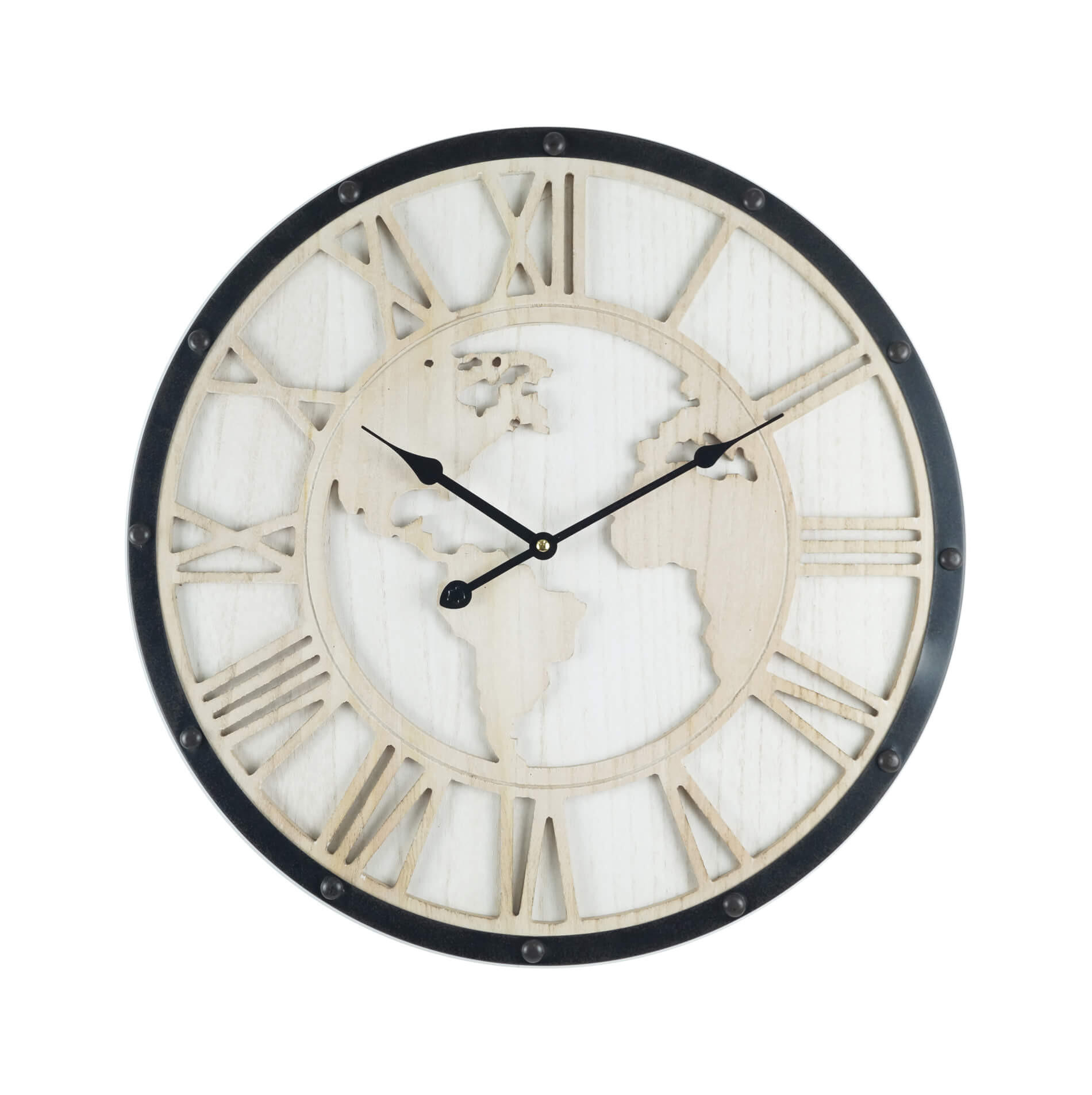 WANDUHR Weiß 5/50/50 cm - Weiß, Holzwerkstoff (5/50/50cm) - Mobili Rebecca