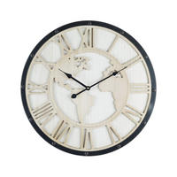 WANDUHR Weiß 5/50/50 cm - Weiß, Holzwerkstoff (5/50/50cm) - Mobili Rebecca
