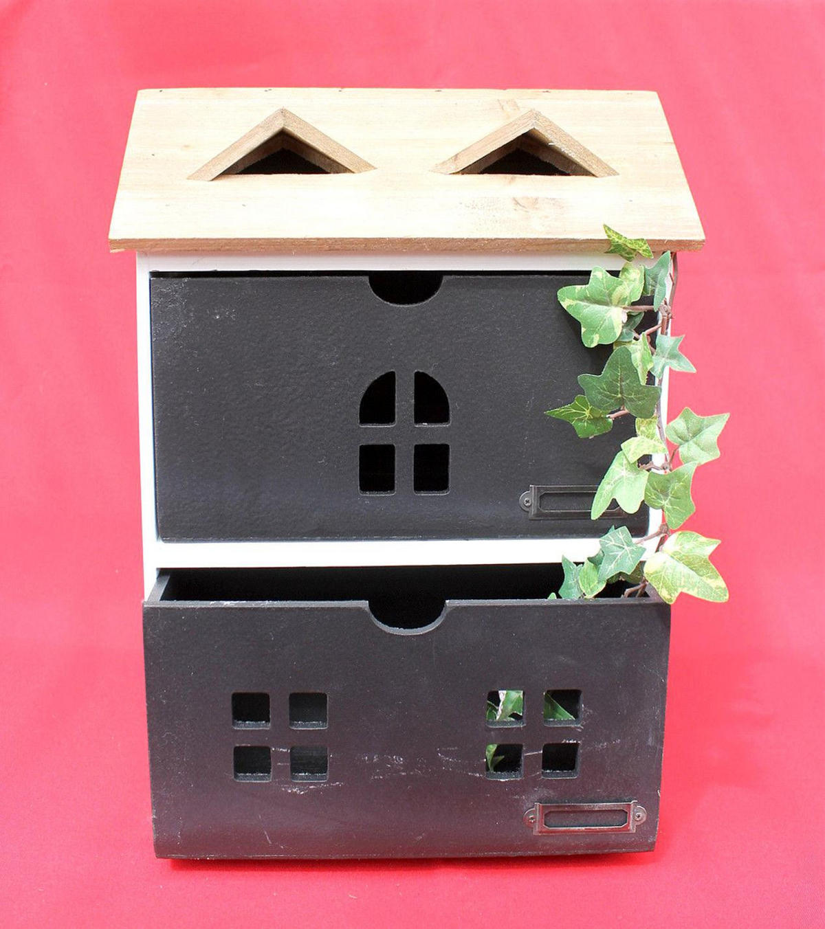 KOMMODE 2 Schubladen Holz/MDF 28/17/38 cm - Weiß, Holz (28/38/17cm) - DanDiBo