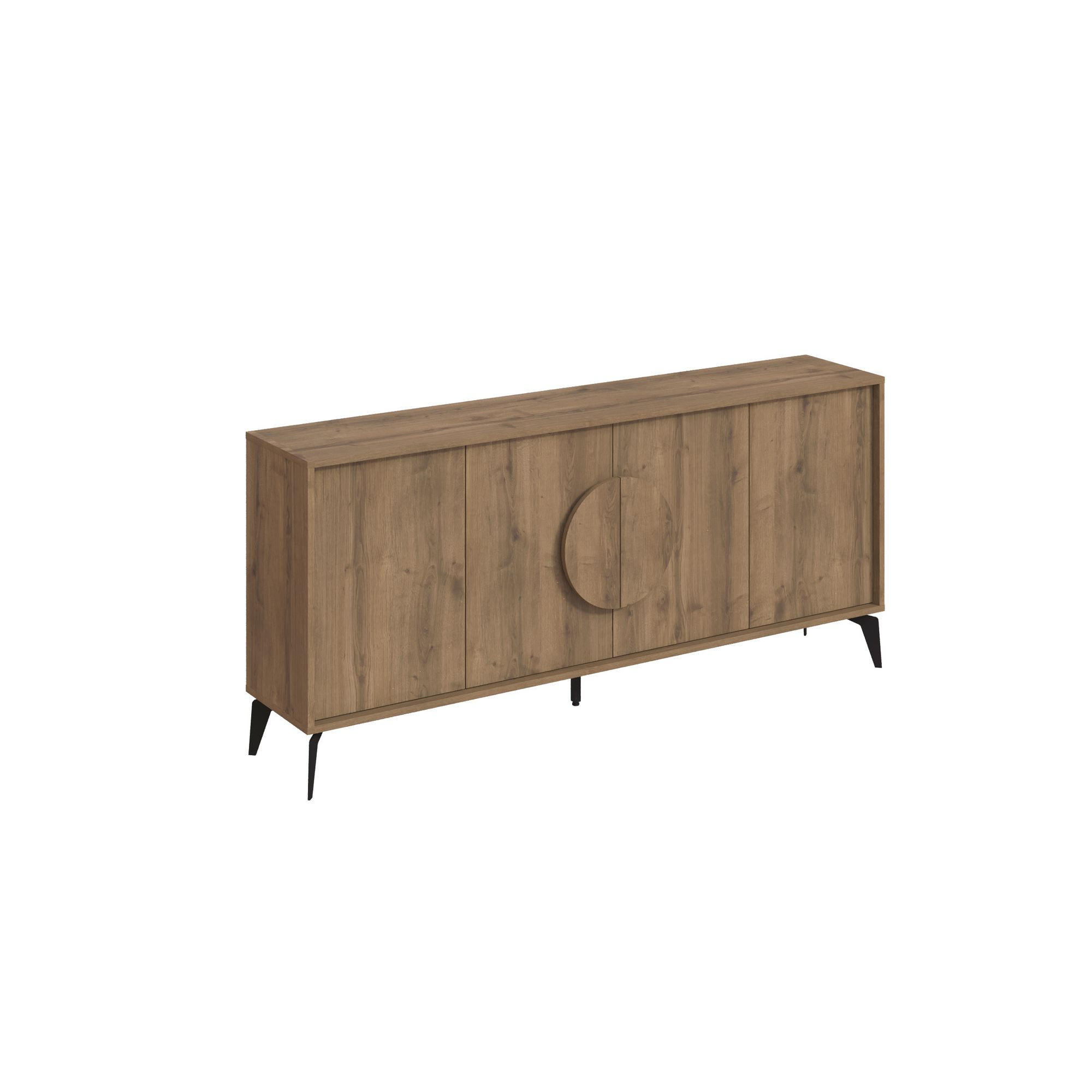 BUFFETSCHRANK gora wide Braun - Braun, Holz (36/82/180cm) - Habitat Garten