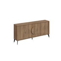 BUFFETSCHRANK gora wide Braun - Braun, Holz (36/82/180cm) - Habitat Garten