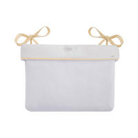 WICKELTASCHE 311080600 beige Baumwolle, Stickereien, Bindebänder, 33 x 23 x 8 cm, Aufbewahrungskorb - Beige, Textil (35/7/42cm) - Kikka boo