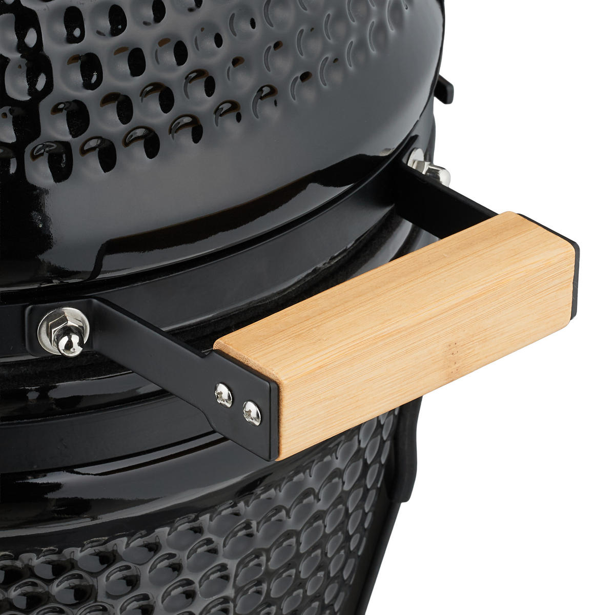 KAMADO-GRILL - Schwarz, Keramik/Metall (34/56.5cm) - Relaxdays