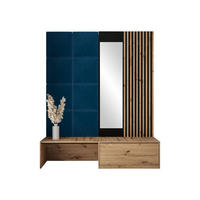 GARDEROBE Premium - Blau/Braun, Holzwerkstoff (172/205/42cm) - MIRJAN24