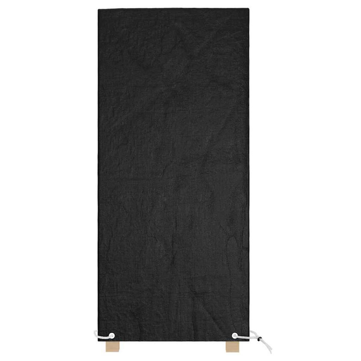 ABDECKUNG Für Gartenstuhl 8 Ösen 75/70/140 Cm Polyethylen - Schwarz, Kunststoff (70/75/140cm) - vidaXL