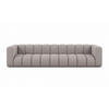 COUCH, Fünfsitzer-Sofa Grand, Veloursstoff Salvador, Grau - Grau, Holz (314/70/87cm) - Kaiser Möbel