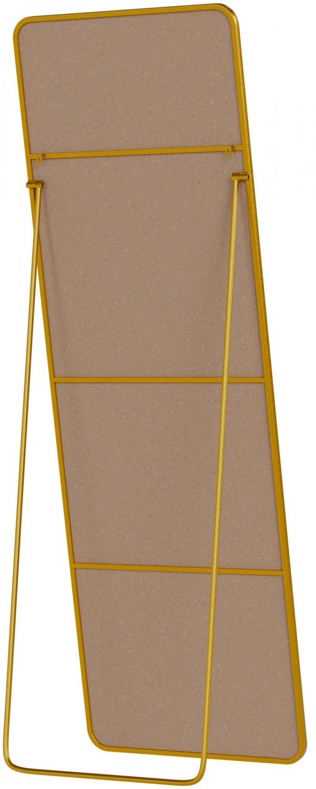 STANDSPIEGEL eckig 50/3/150 cm Glas Gold Glanz - Goldfarben, Glas (50/150/3cm) - CLP