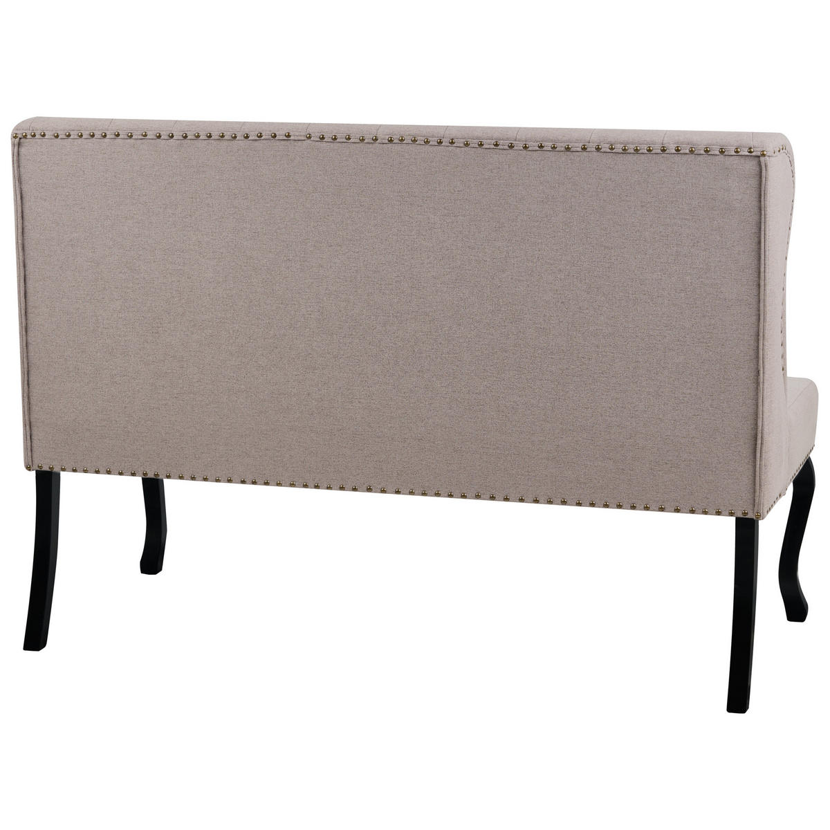 2-SITZER-KÜCHENSOFA hellbraun Torsby - Schwarz/Braun, Textil (154/106/63cm) - Beliani