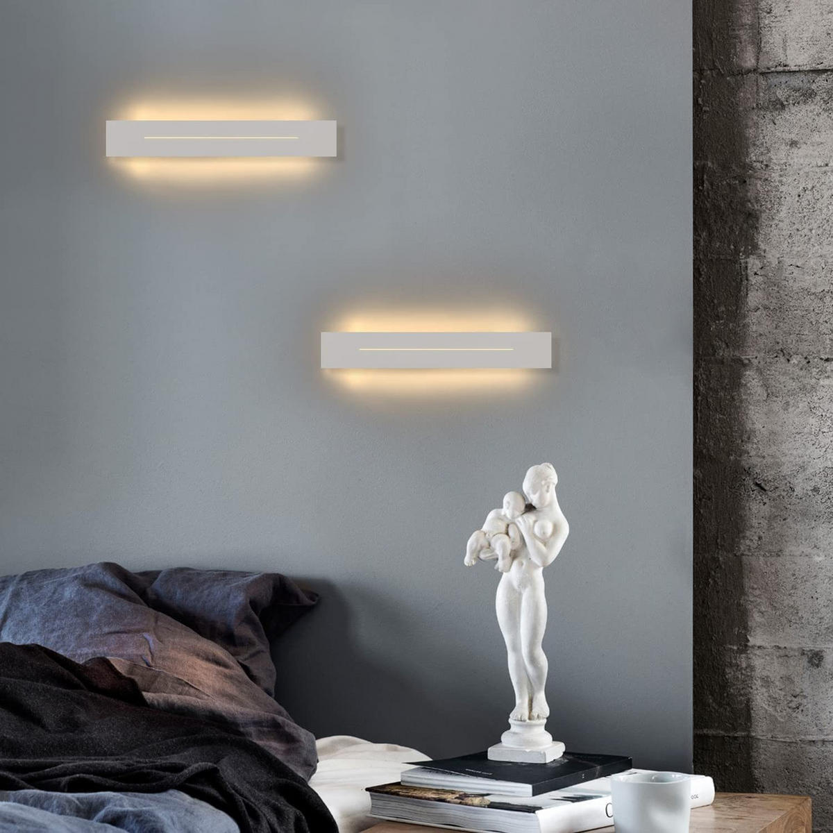 LED WANDLEUCHTE Vision - Weiß, Metall (5/5/30cm) - Nettlife
