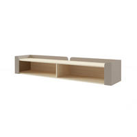 WANDREGAL SOVI 11 180 / 33 / 27 cm in Porcini / Eiche Mavelie - Greige/Eichefarben, Holzwerkstoff (180/33/27cm) - Deine Möbel 24