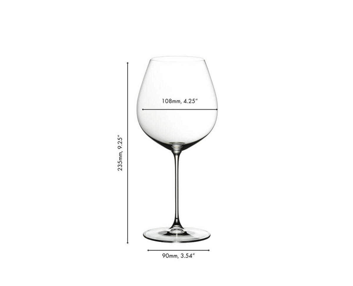ROTWEINGLAS Veritas Old World Pinot Noir, 4er Set, Kristallglas - Transparent, Glas (0.74L) - Riedel