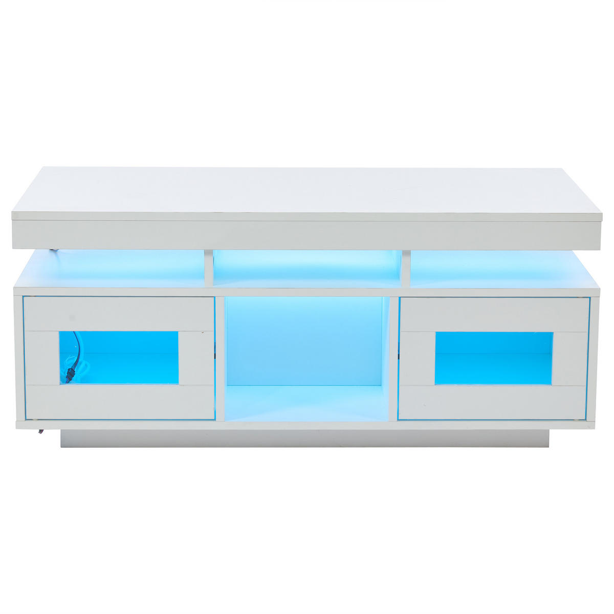 COUCHTISCH DE-084 Smart Weiß - Weiß, Holzwerkstoff (50/100/43cm) - ComfortXL