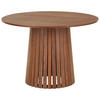 ESSZIMMERTISCH Liv Dunkles Holz Ø 110 cm - Dunkelbraun, Holzwerkstoff (110/110/75cm) - Happy Garden
