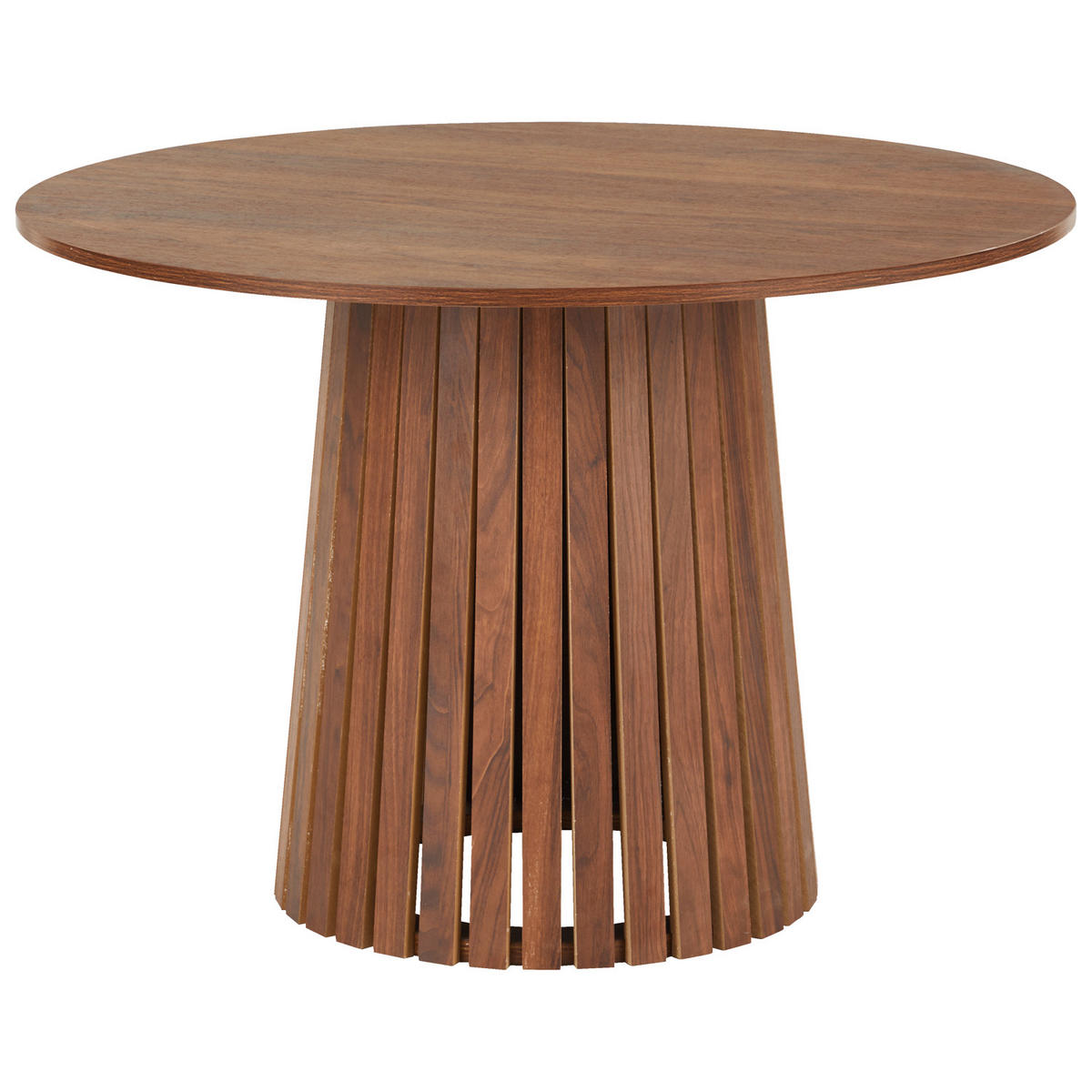 ESSZIMMERTISCH Liv Dunkles Holz Ø 110 cm - Dunkelbraun, Holzwerkstoff (110/110/75cm) - Happy Garden