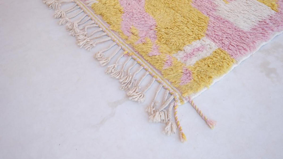BERBERTEPPICH aus Marokko aus Wolle 200x 300 cm - Pink, Naturmaterialien (200/300cm) - AFK Living