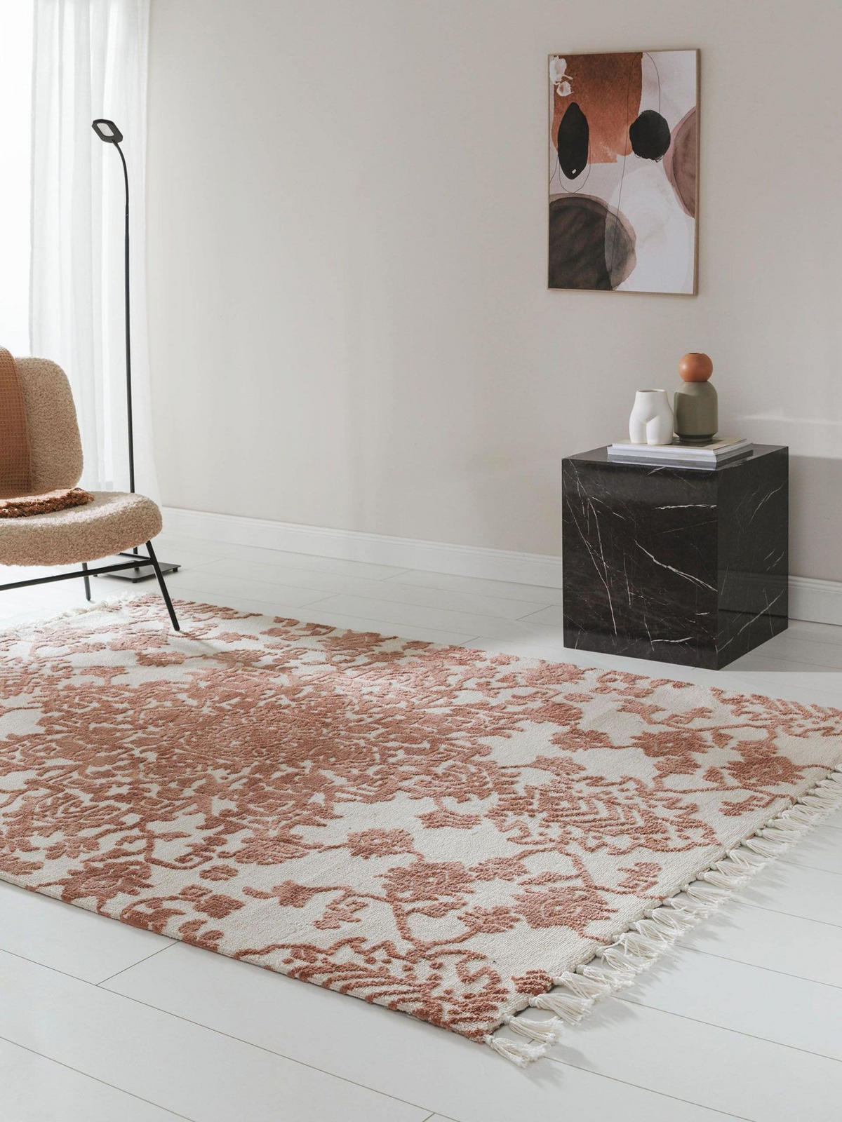TEPPICH Teppich Elias Terracotta - Braun, Textil (120/1cm) - KUNSTLOFT