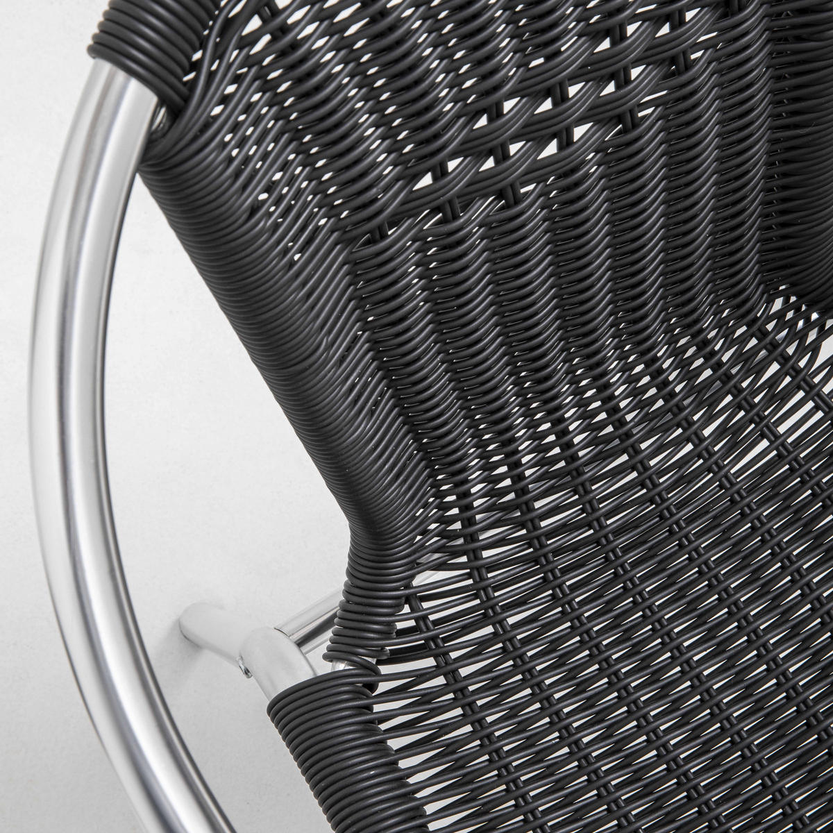 GARTENSTUHL, Schwarz - Schwarz, Metall (60/72/51cm) - Oviala