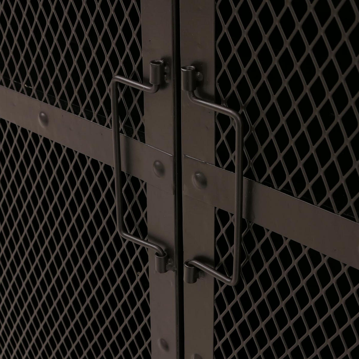APOTHEKERKOMMODE Schwarz - Schwarz, Metall (80/94/35cm) - MCW