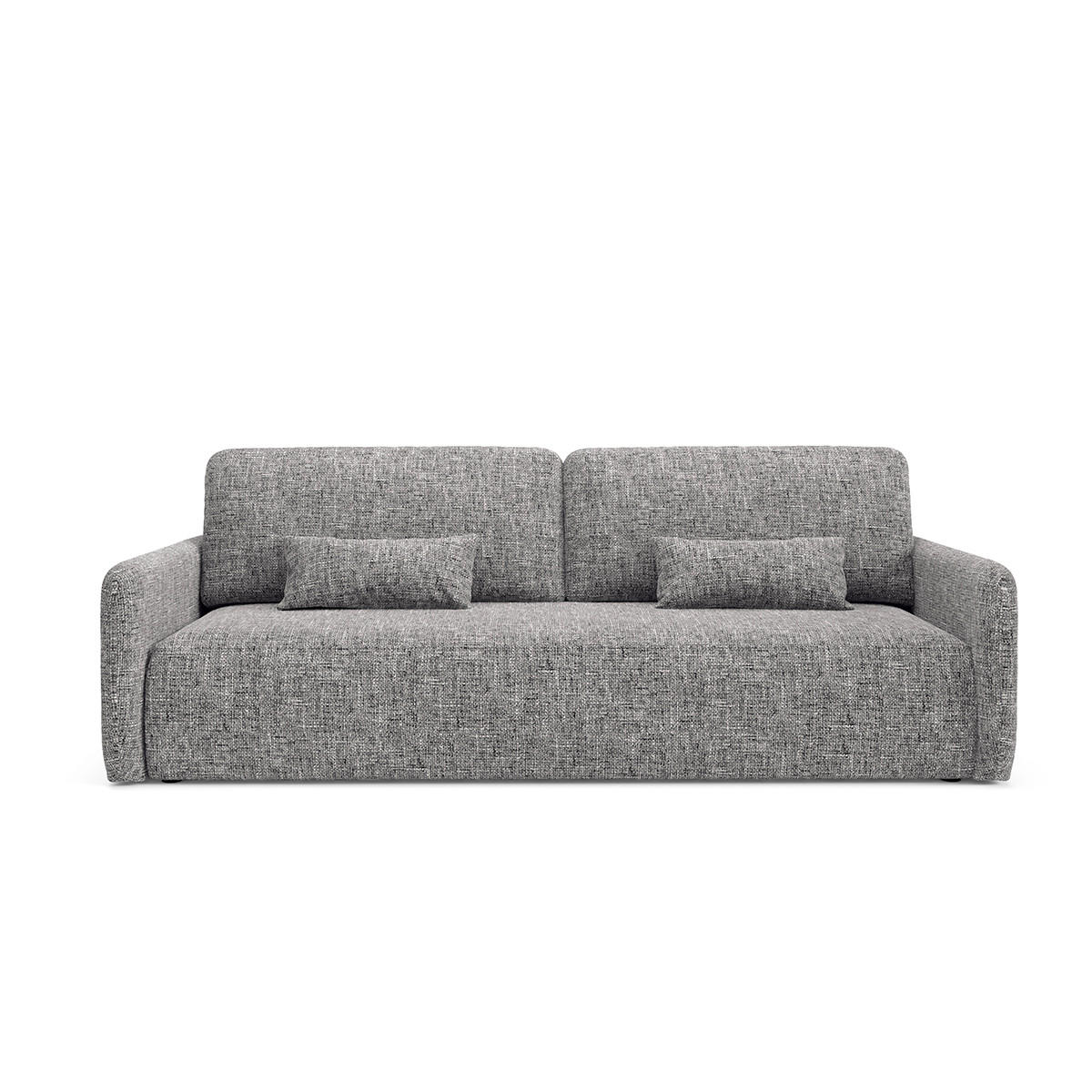 SOFA Lazare 3 Sitzplätze Grau - Grau, Holz (217/86/102cm) - Petits-meubles