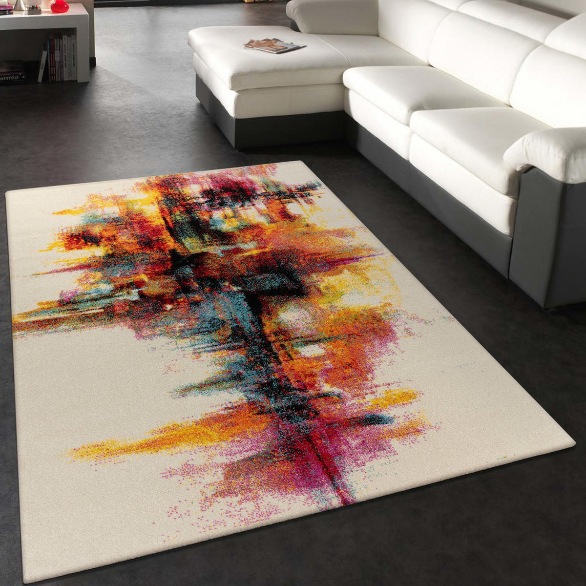 KURZFLOR-TEPPICH CANVAS 752 MEHRFARBIG 200X290 - Multicolor, Kunststoff (200/290cm) - Paco Home