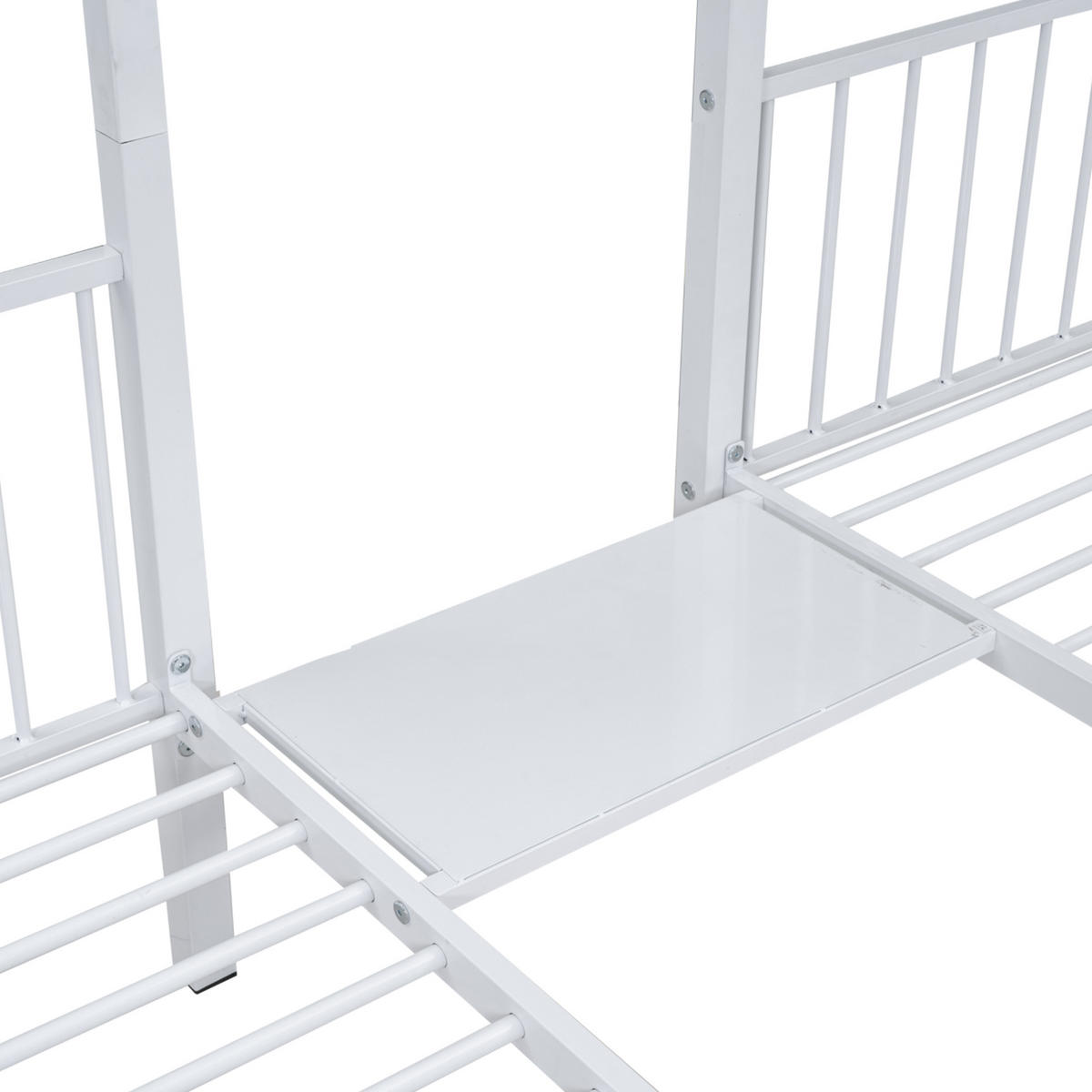 ETAGENBETT 140/200 und 2 x 90/200 cm in Weiß mit Schubladen, teilbar - Weiß, Metall (140/200cm) - OKMYHOME