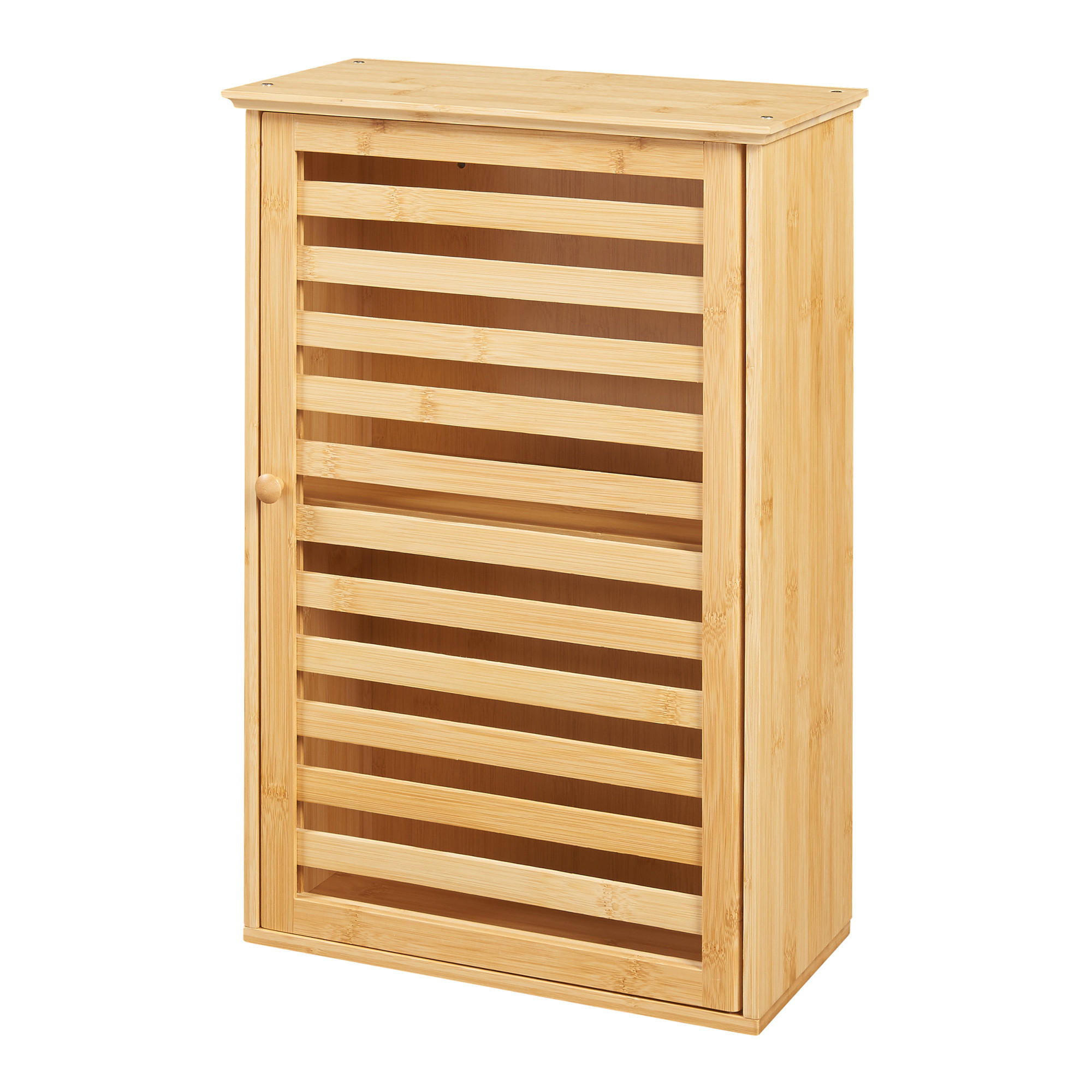 BAD-HÄNGESCHRANK Järfälla - Naturfarben, Holz (37/54.5/16cm) - [en.casa]