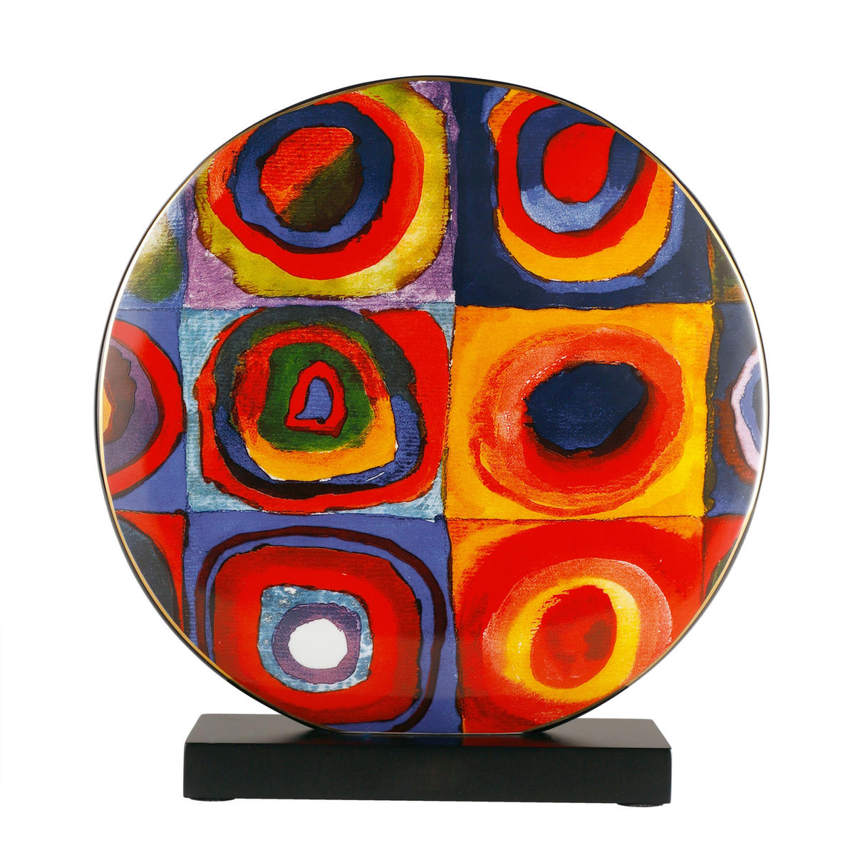 VASE Wassily Kandinsky - Farbstudie / Quadrate, Porzellan, Bunt, 33.5 cm - Multicolor, Keramik (33cm) - Goebel