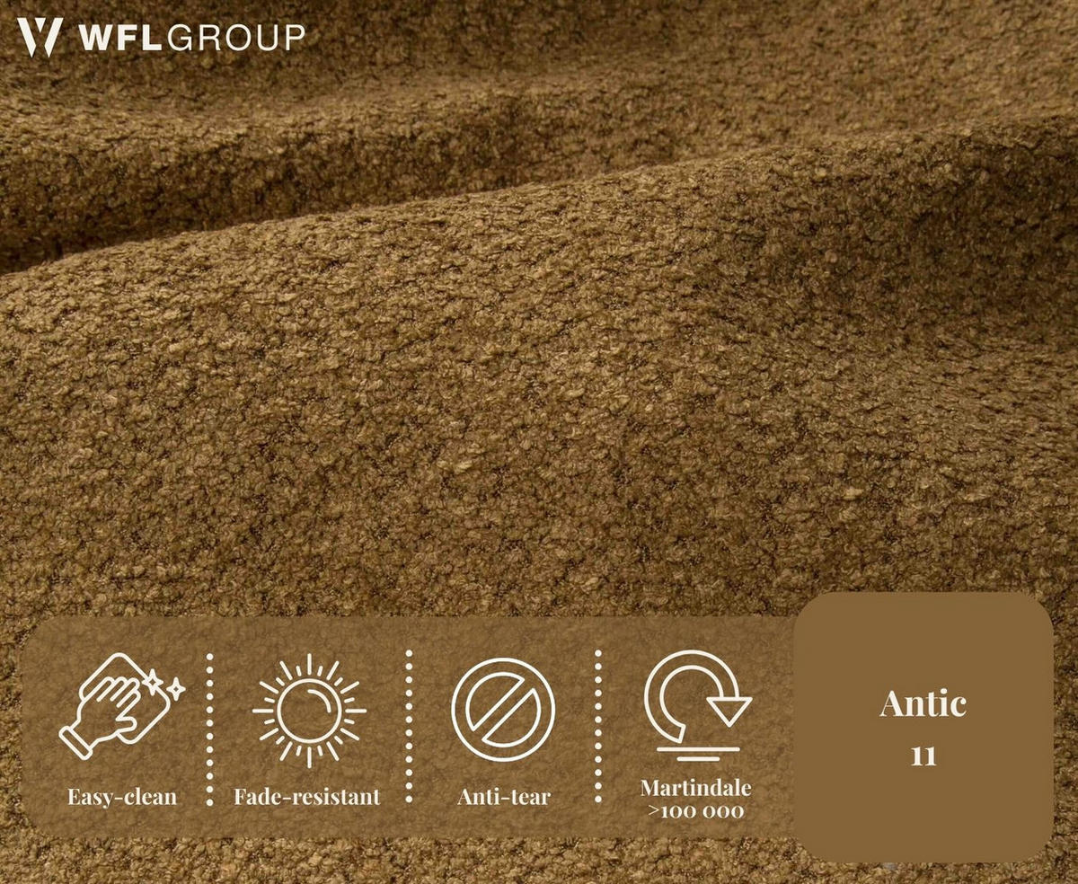 SCHLAFSOFA Milla mit Bettkasten, Bernstein Braun 205/97/85 cm - Bernsteinfarben, Textil/Metall (205/97/85cm) - WFL GROUP