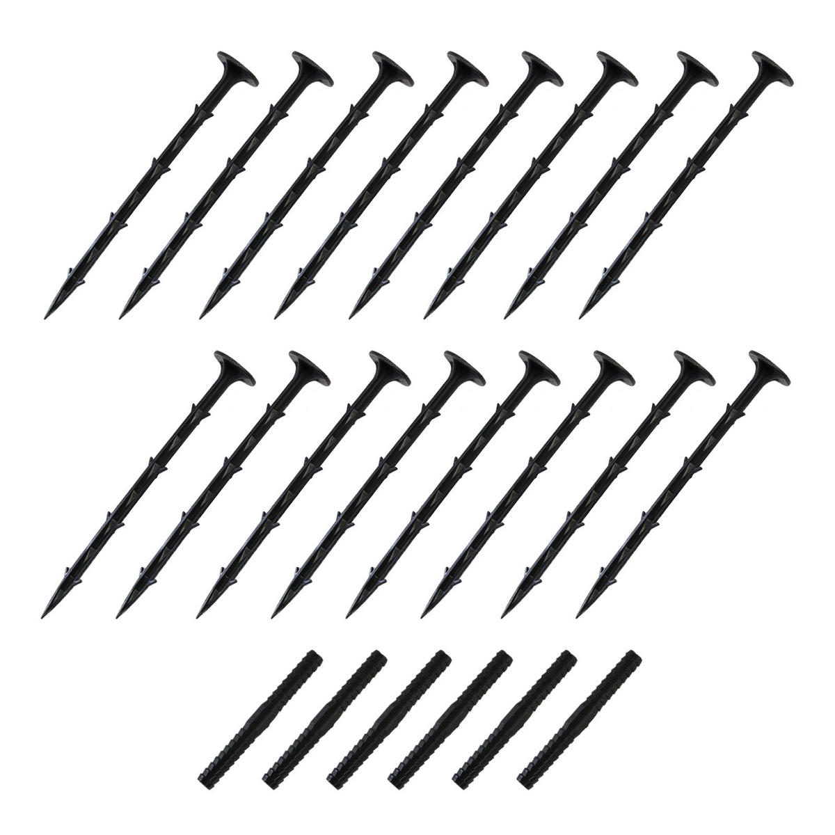 RASENKANTE Beeteinfassung Schwarz 10 Stück - Schwarz, Naturmaterialien (120/1/8cm) - Monstershop