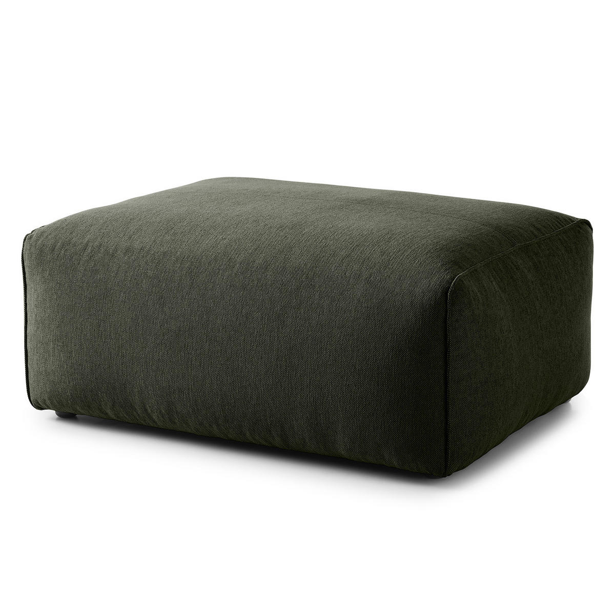 POLSTERHOCKER - Schwarz/Grau, Textil (81/38/100cm) - home24