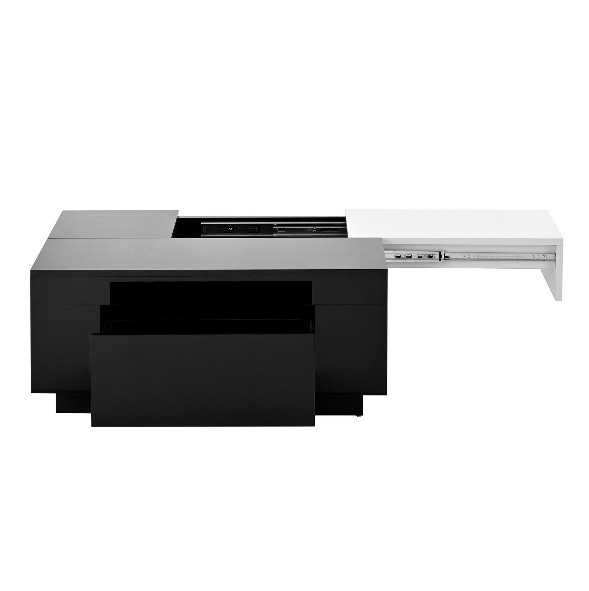 Ivmeu Couchtisch Schwarz 80x35.5x50 cm