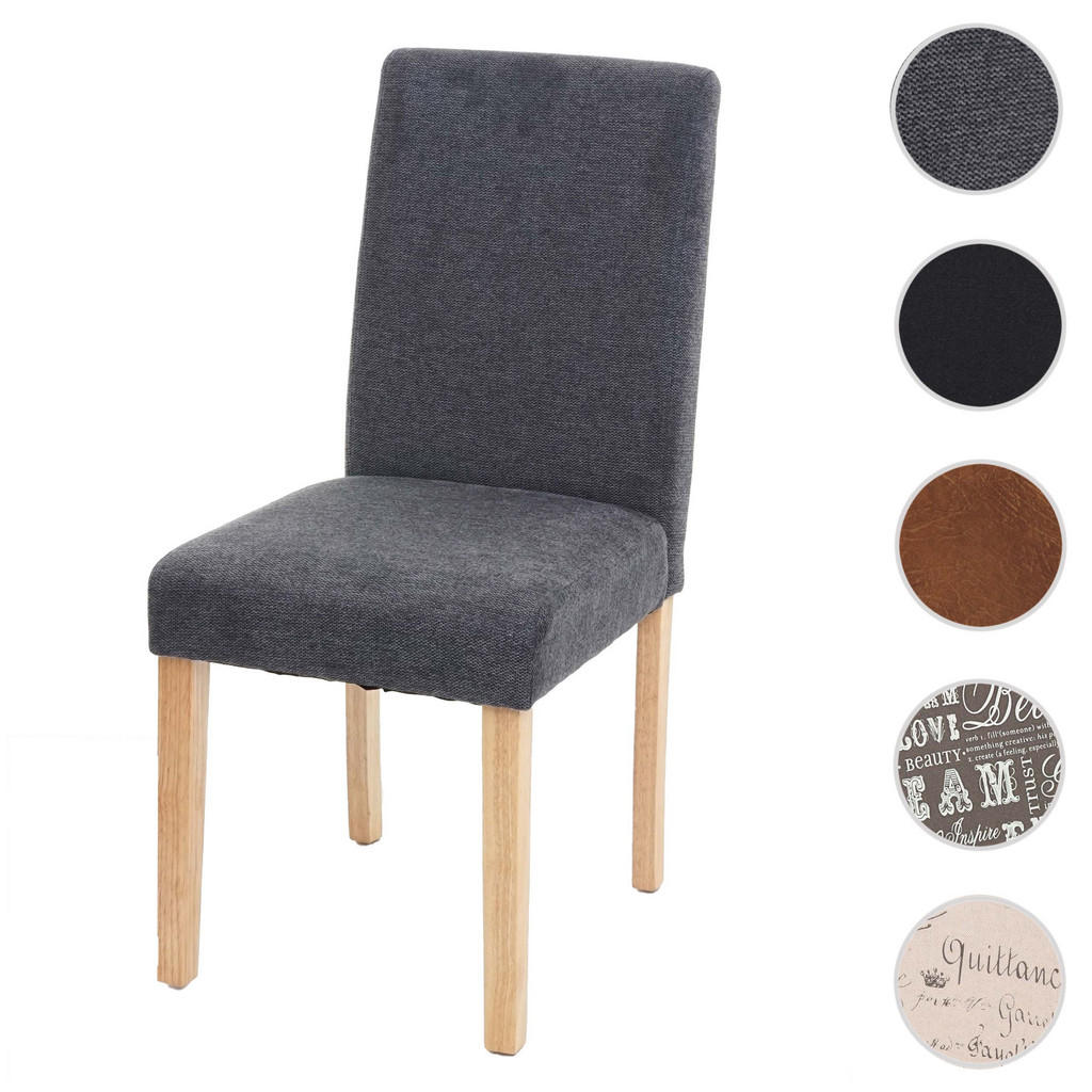 Thumbnail - MCW Esszimmerstuhl, Anthrazit, Textil, 43x90x56 cm, Esszimmer, Stühle, Esszimmerstühle, Vierfußstühle